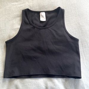 GAP Maternity | Ribbed Crop Top | black size M